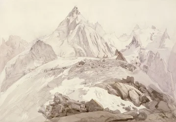 Aiguilles de Chamonix, vers 1850